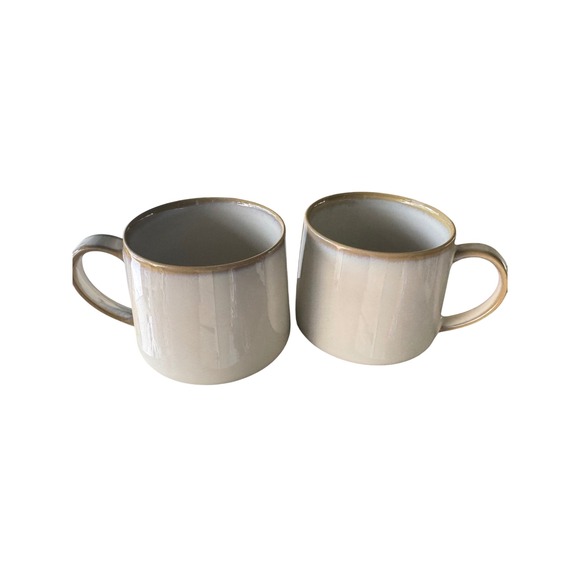 STARBUCKS Stoneware Cup 10oz. Ivory Taupe 2013 Coffee mu - Picture 1 of 3